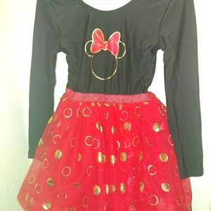 Minnie mouse leotard with tutu